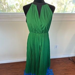 Gracia Green floor length dress (L)